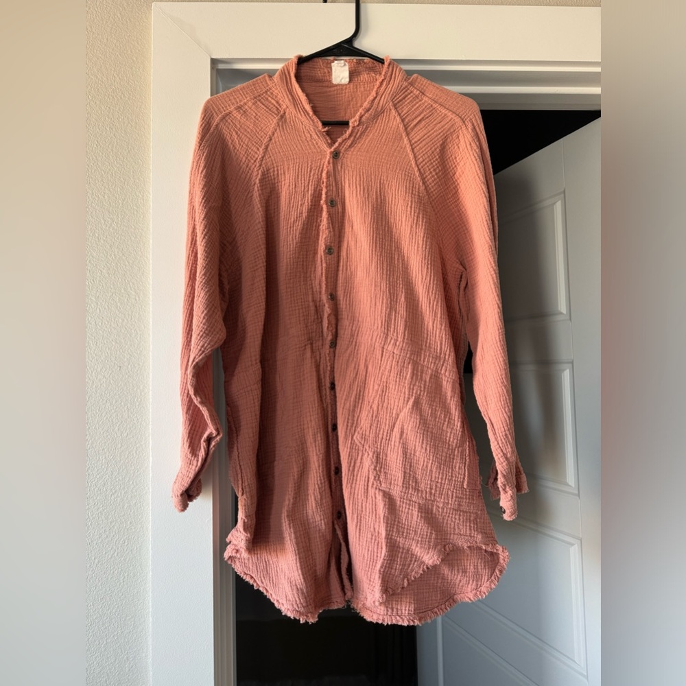 Vici Gauze Button Up
